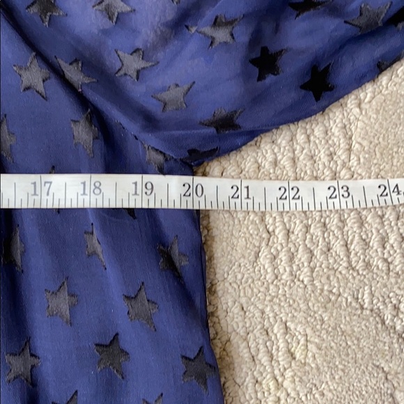 Diane von Furstenberg navy silk peasant blouse - Picture 6 of 13